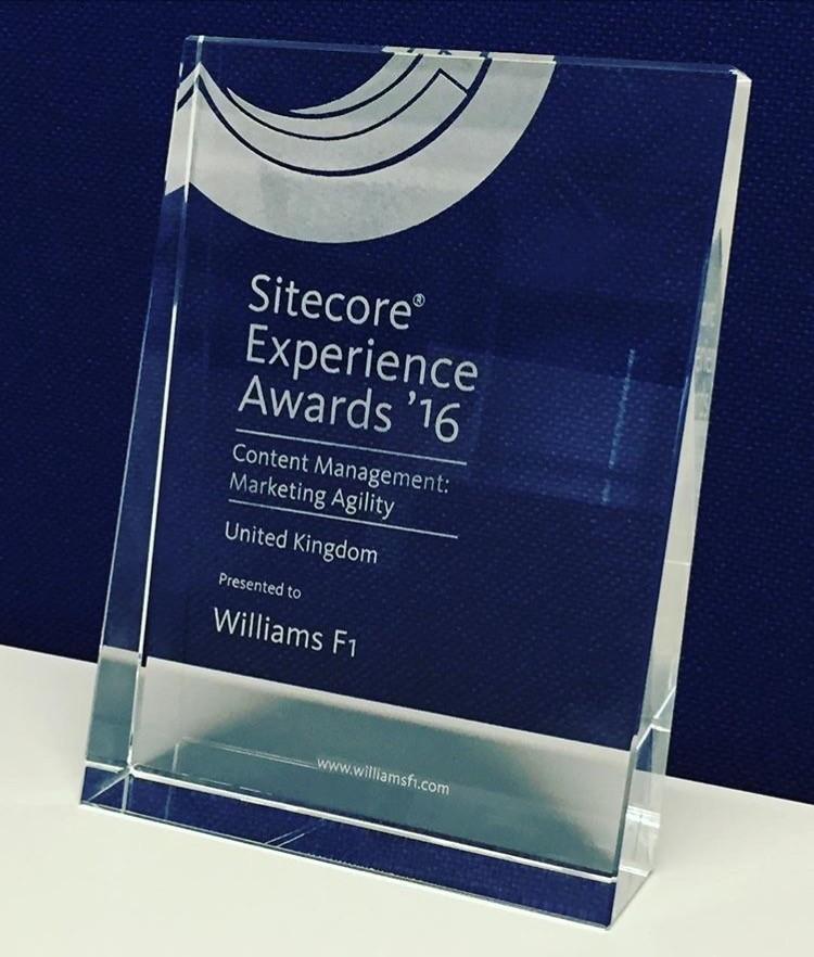 Bravo! <a href="/williamsf1/"></a> wins #SitecoreExperienceAwards   #ContentManagement #Marketing Agility award cc <a href="/AvanadeInc/">Avanade</a> avana.de/2lVBsXP