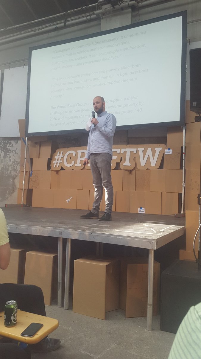 "Corruption corrodes the fabric of society." Powerful talk by Martin from #ganintegrity <a href="/cphftw/">#CPHFTW</a> <a href="/NordicMade/">#NordicMade</a>