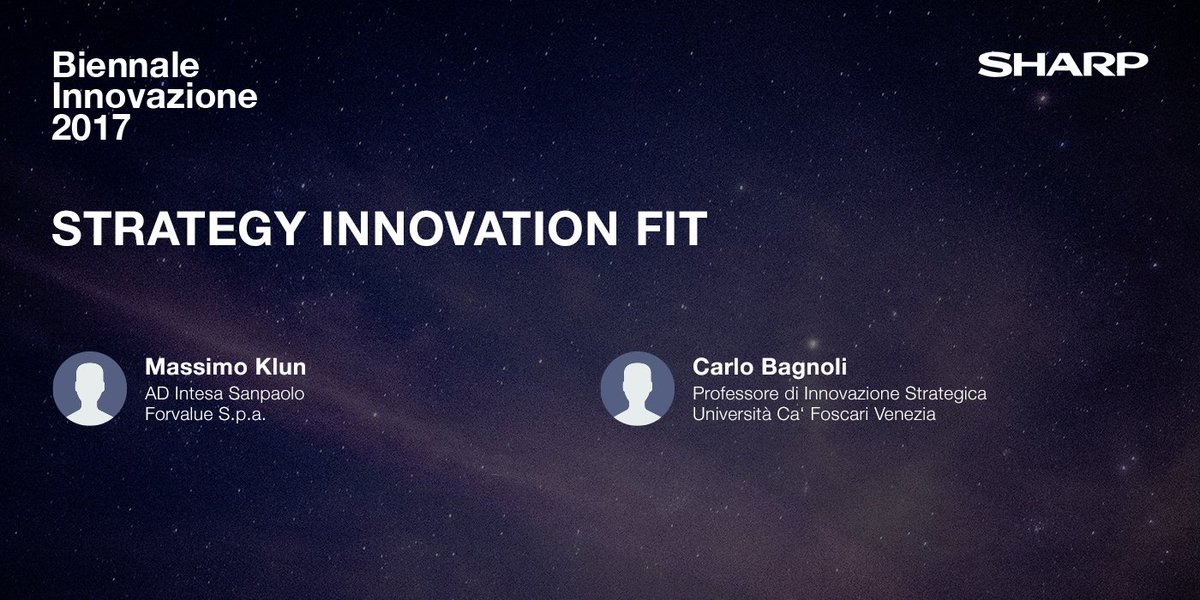 SharpBusinessIT's tweet photo. #StrategyInnovationHub: ne parlano l'AD di @intesasanpaolo Klun e il Prof.Bagnoli di @CaFoscari. #BiennaleInnovazione @BiennaleI #ricerca https://t.co/f2HBqAN80C