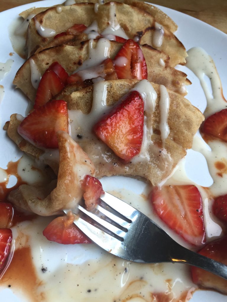 KitchenIQ's tweet image. We can't wait to make @RunningwithTongs Vegan Crepes with Strawberries and Cream made with @so_delicious. bit.ly/2rJAxxI