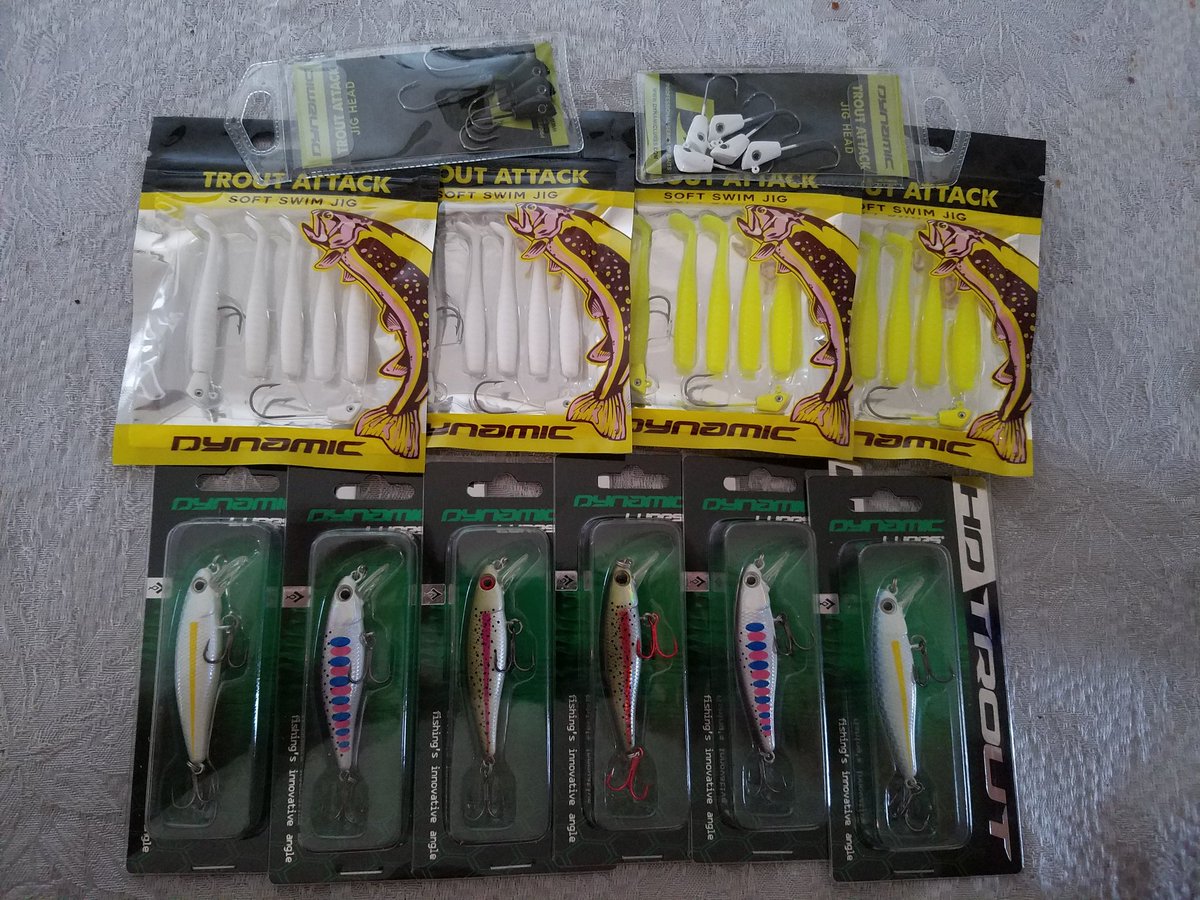 SFO303's tweet photo. Got my new #dynamiclures #troutattack jigs today and stocked up on some #hdtrout as well. Cant wait to hit the water. #promocodesfo303 https://t.co/izLoJmASyR