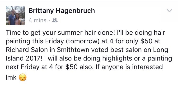 BrittHagenbruch's tweet photo. Come get your hair done by me! 😊 https://t.co/xqpXA1k6Fr