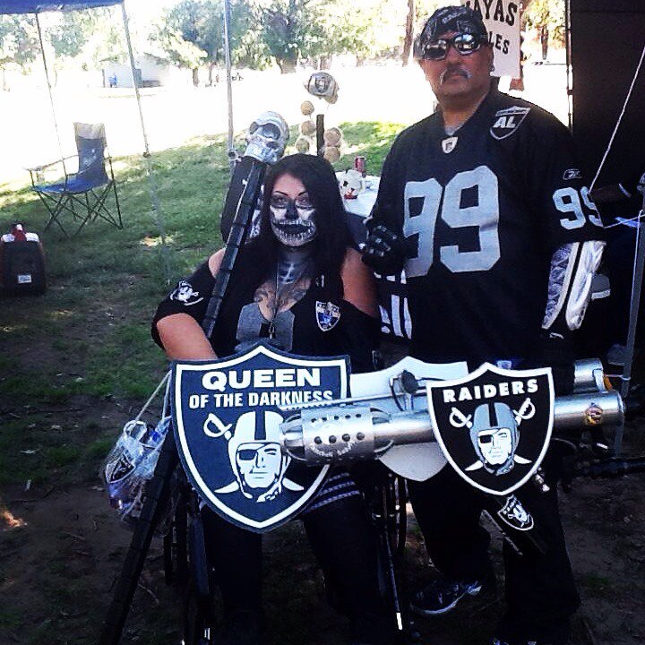 RaiderCannon's tweet photo. 2017 Father's Day Father's / fundraiser for #queenofthedarkness hosted by #socalraidernationbc https://t.co/cTdjufgFs5