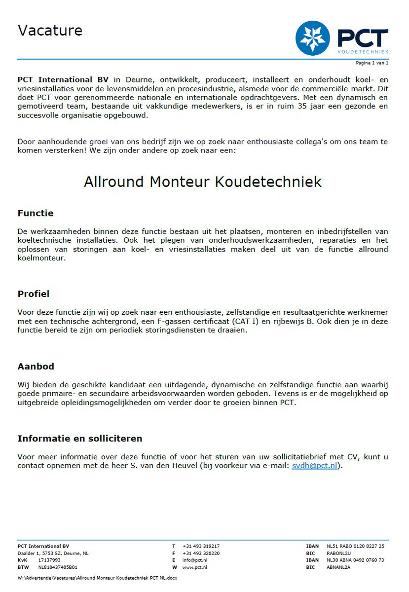 svdheuvel's tweet photo. Door aanhoudende groei van ons bedrijf zijn we op zoek naar enthousiaste collega's om ons team te komen versterken! https://t.co/dQ8PTTzNPz