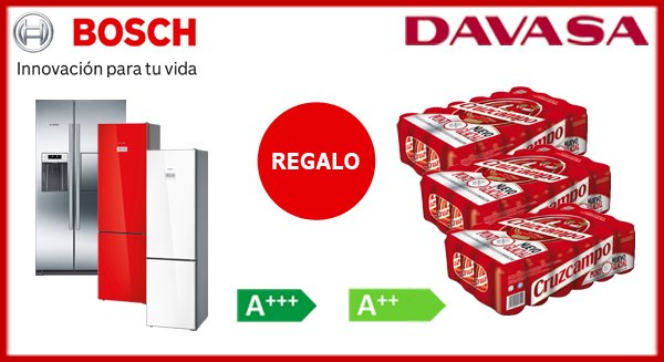 Davasa_es's tweet photo. Este verano, si compras tu frigorífico BOSCH en Davasa, te llevas un regalo. Mas  info aquí: https://t.co/er4MlIAN59 https://t.co/hBFE5bhl48