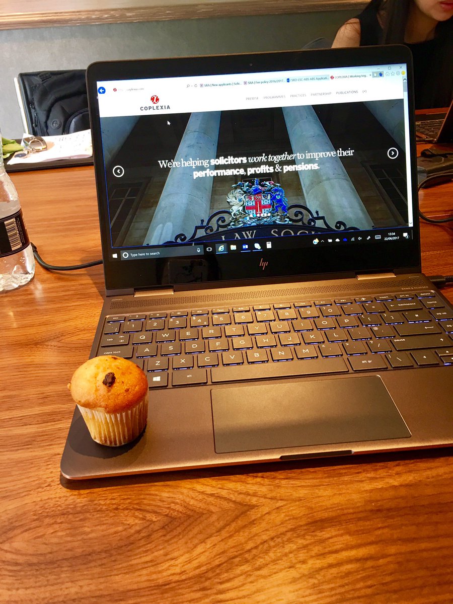 AlliCanessa's tweet photo. When your colleague cheers you up with a muffin @MaiThiTrucLe #solicitors #meetings #Legal #LSC #VirtuallyOne #SRA #ABS #LawSociety https://t.co/5qHhg4SKrq