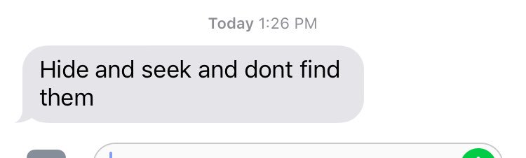 nicolegreisl08's tweet photo. I'm babysitting my cousins and I asked my mom for ideas on what to do with them. This was her response: #TextsFromBeth https://t.co/8UcigM2ZgN