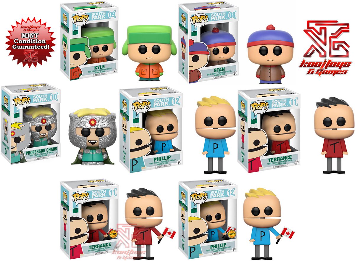 Kool Toys Games On Twitter South Park Series 2 Originalfunko Funko Pops Feature Kyle Stan Professor Chaos Terrance Phillip 2 Chases Https T Co Cfcx2rxdek Https T Co Sf2wohkav6