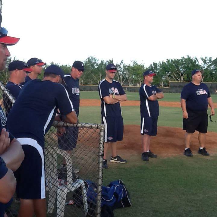 Parqman40's tweet photo. Talk about a staff. MLB scouts, MLB players, NCAA coaches, and over 120 years of on field expertise. #usalabc #nationalteamcoaches https://t.co/n8zZPsubMw
