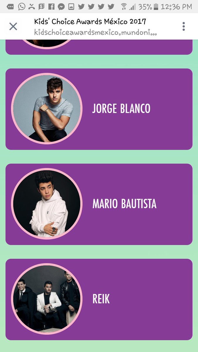 YazGD1's tweet photo. @mariobautista_ ve estoooooo tienes 3 categorías en los KCA 💕💕😍 https://t.co/Wd9lynAo84