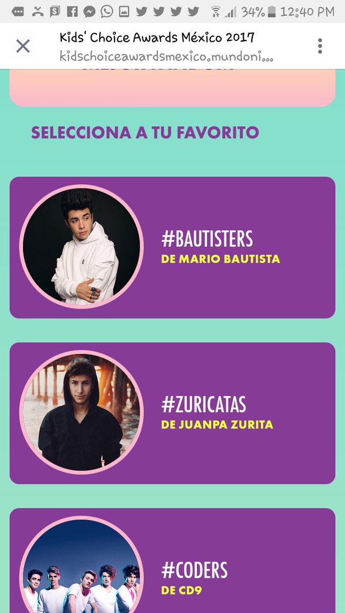 YazGD1's tweet photo. @mariobautista_ ve estoooooo tienes 3 categorías en los KCA 💕💕😍 https://t.co/Wd9lynAo84