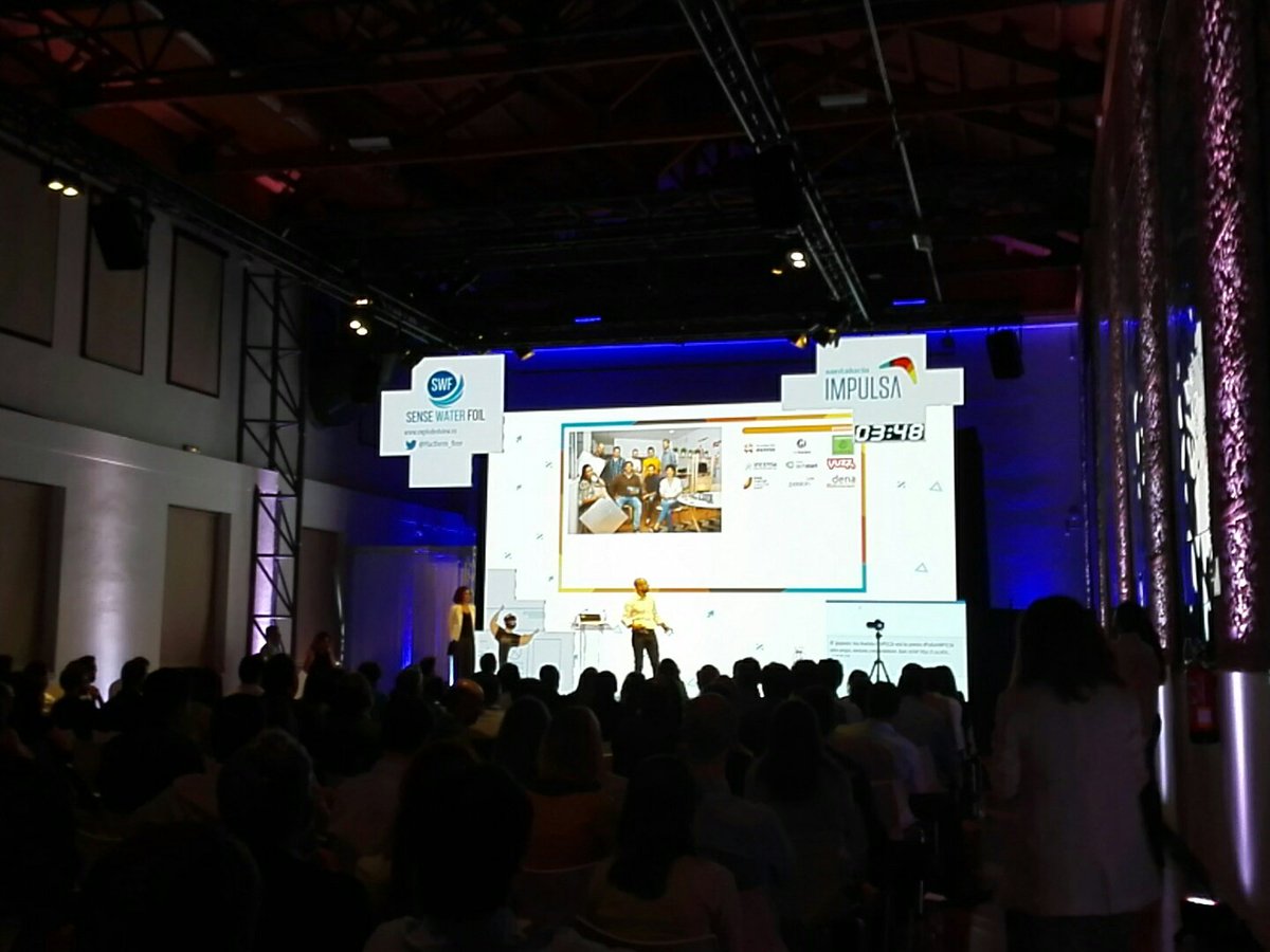 santalucia_imp's tweet photo. En el #PodiumIMPULSA es el turno de Sense Water Foil @Plactherm_floor el sensor de fuga de agua del futuro https://t.co/BOiBESVuN6