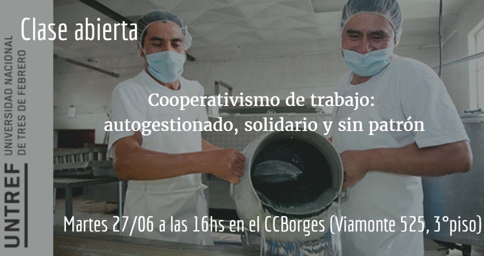 fecootra's tweet image. Clase abierta de #Cooperativismo de #Trabajo en la @UNTREF
tinyurl.com/y8ftasar
@fecootra @CFactorial @kbrones
