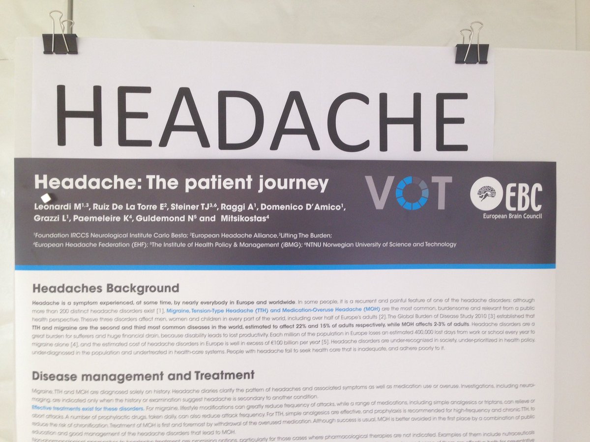 LeonardiMatilde's tweet photo. #ValueofTreatment #BrainTimeMatters #VoT #Headaches great team work done!Thanks @EU_Brain @EHF_Official @EHAumbrella ready fr implementation https://t.co/XyVQyXmm89