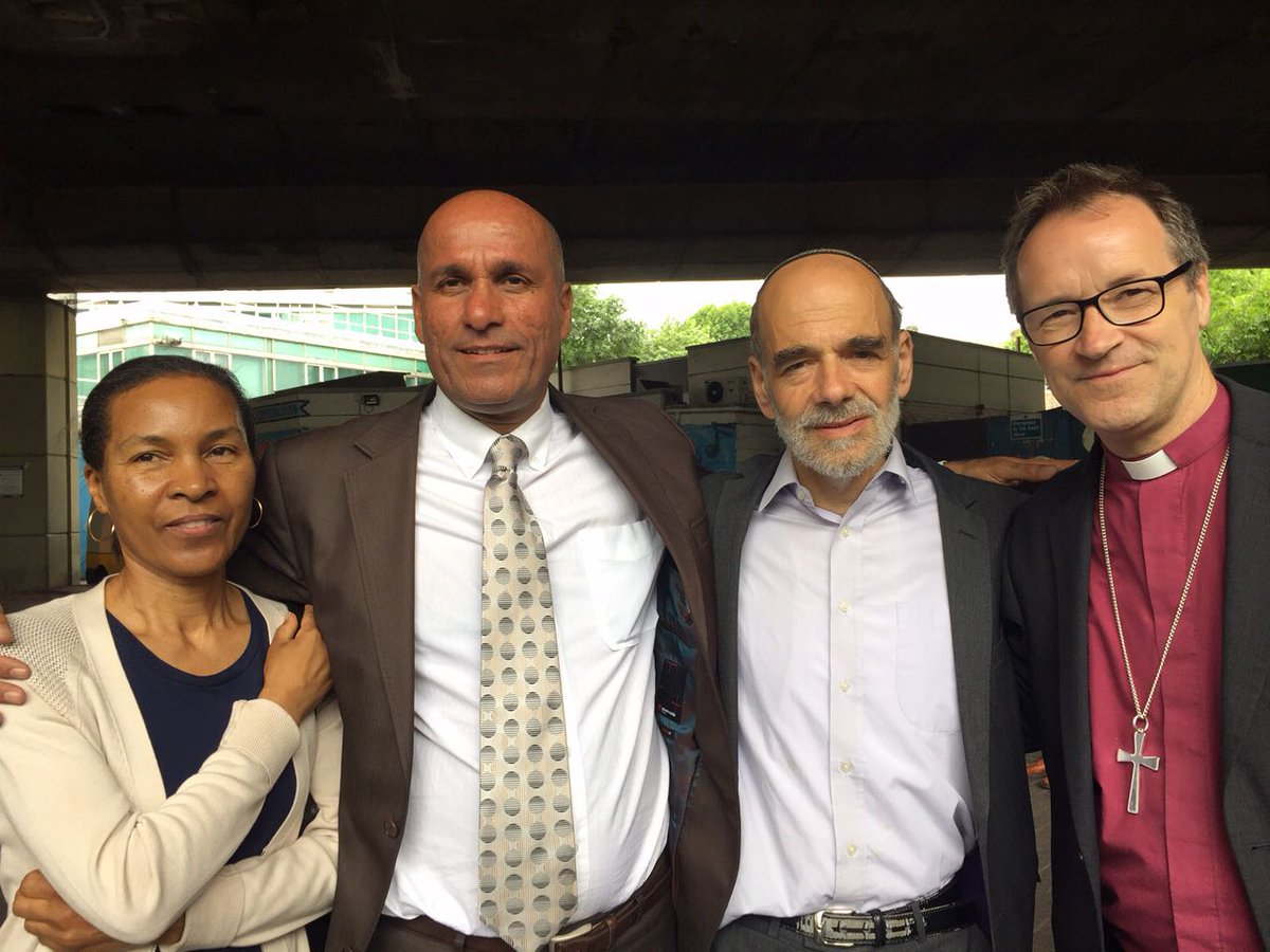 Bishop of Kensington <a href="/gtomlin/">Graham Tomlin</a> earlier joined interfaith leaders at a vigil for #GrenfellTower and read message from Archbishop <a href="/justinwelby/">Follow @ArchbishopSarah</a>