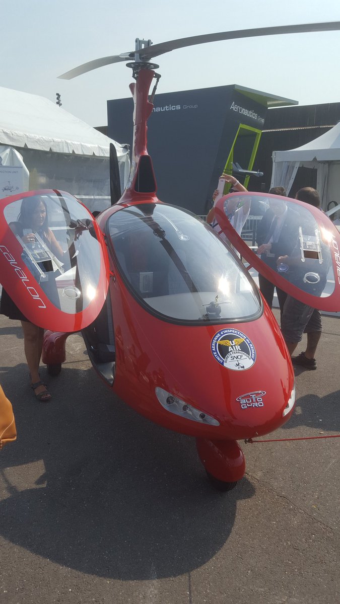 Another interesting flying machine, used for railway inspection #PAS17 #ParisAirShow2017