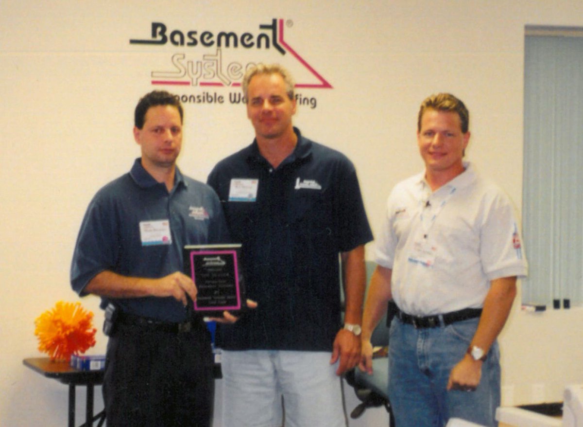 permasealchi's tweet photo. Here's a great photo of our owner Roy with Mark Daconto and Larry Janesky from Basement Systems! #ThrowbackThursday #tbt #GoPermaSeal https://t.co/z3fDkzNUca
