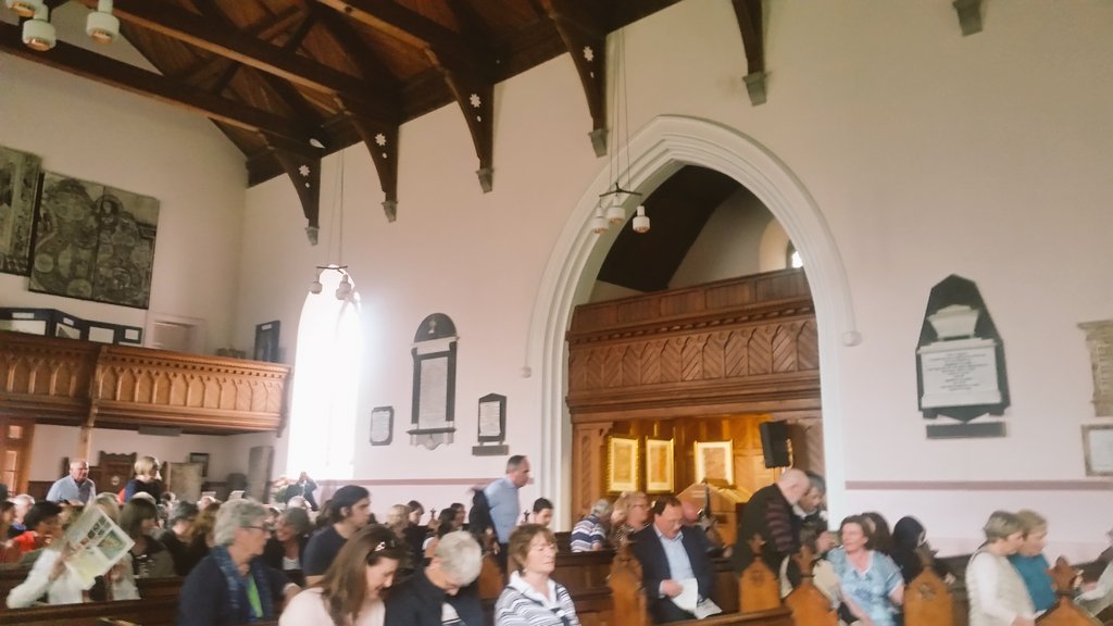 perleemusic's tweet photo. S. Columba's filling up for the launch of the #KellsTypeTrail @HinterlandKells https://t.co/64kuDIgQKf