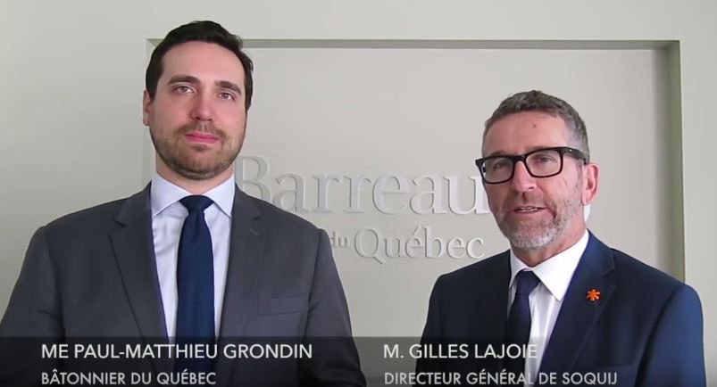 BarreauduQuebec's tweet photo. Intelligence artificielle : Le bâtonnier du Québec répond aux questions de M. Gilles Lajoie, dir. gén. de la SOQUIJ, https://t.co/yFQk5FnLnm https://t.co/6G0bsK9PcH