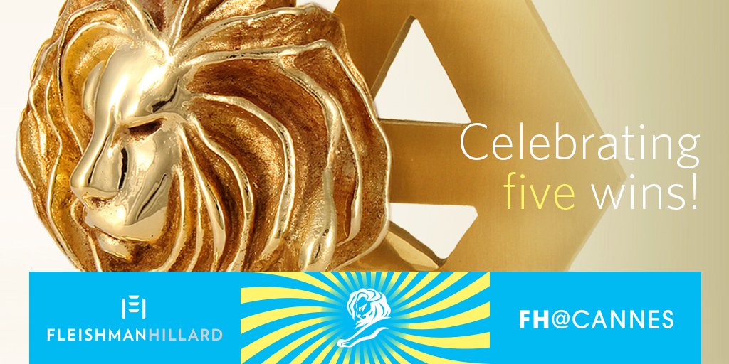 Fleishman's tweet photo. We're celebrating 5 great wins w/clients @Gatorade &amp; @School4Justice at #CannesLions! See the campaigns: https://t.co/tirRvfF2Bf #FHCannes https://t.co/ZQDmT1kKiD