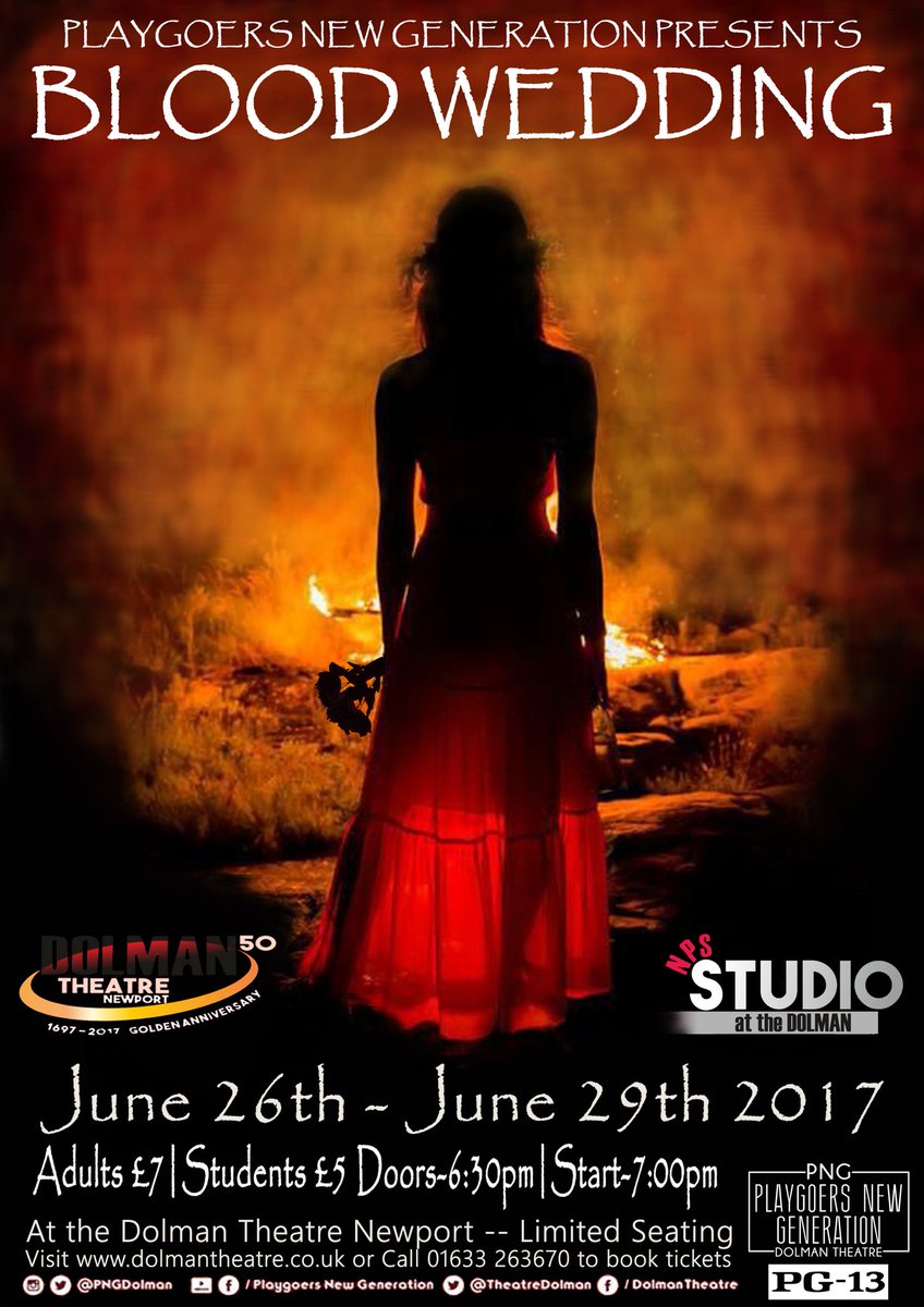 PNGDolman's tweet photo. PNG presents Blood Wedding.
June 26th, 27th, 28th, 29th
Limited tickets available - https://t.co/bsBR77PXNa https://t.co/cF7yXKLtBK