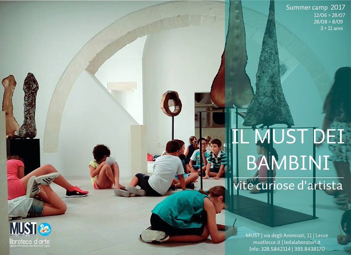 DMuseomust's tweet photo. Dal 2012 tantissimi bambini popolano il museo @MustLecce durante tutto l'anno. E ce ne sarebbero #StoriesMW da raccontare... #MuseumWeek 😆😆😆 https://t.co/bg8qFoxvNs