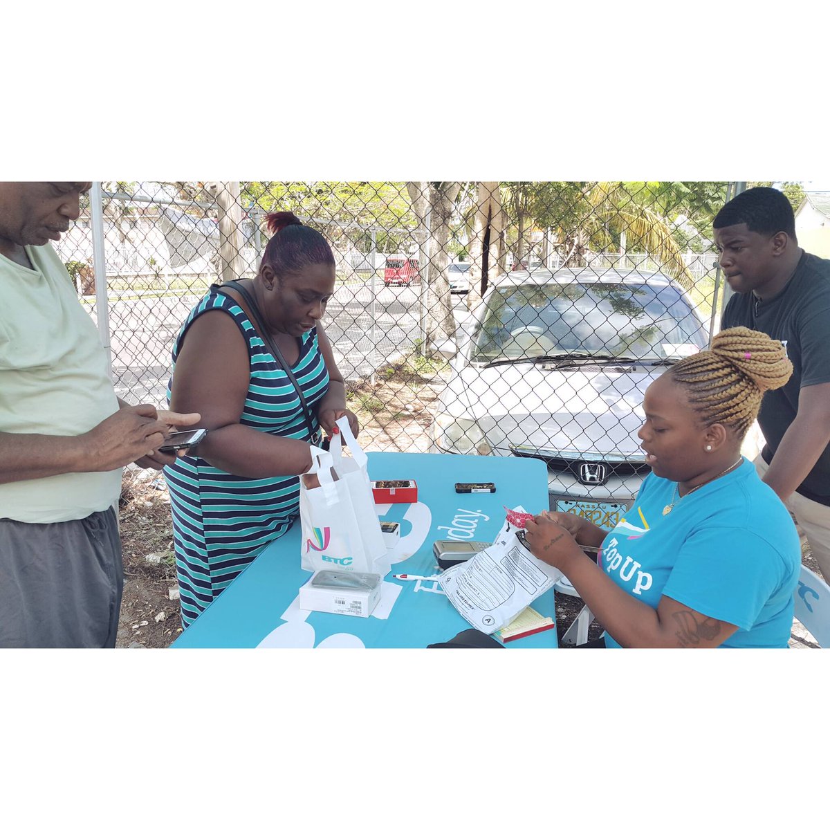 BTC242's tweet photo. We checked in with our Pop-up Shops team at Wilmac's Pharmacy on Poinciana Drive today - the turnout was phenomenal! #BTCPopUp #BTCLimitless https://t.co/t5vUvg4qD7