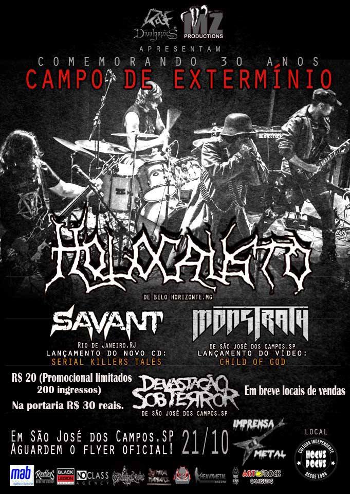 SepulchralVZine's tweet photo. #HOLOCAUSTO #DEVASTAÇÃOSOBTERROR #MONSTRATH #SAVANT em São José dos Campos/SP https://t.co/8ftG1OMqzs https://t.co/tgm5libhWH