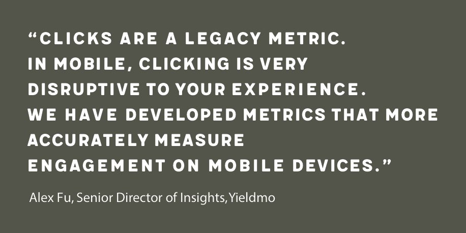 Yieldmo's tweet photo. Still viewing clicks as the most important campaign metric? Think again..... https://t.co/6Hx2wYrMU9