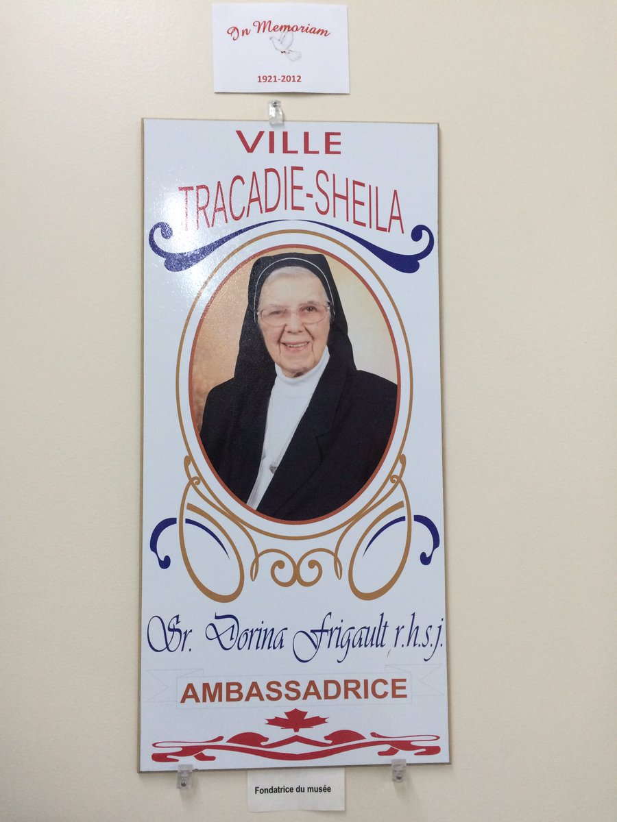MHdeTracadie's tweet photo. Sr Dorina Frigault fut fondatrice et directrice du @MHdeTracadie. Le musée fut incorporé le 6 avril 1978. #museumweek #WomenMW #StoriesWM https://t.co/AQt5CWRYW5