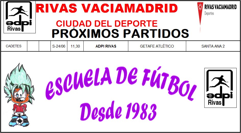 Horario partido Cadetes sábado 24 junio 2017