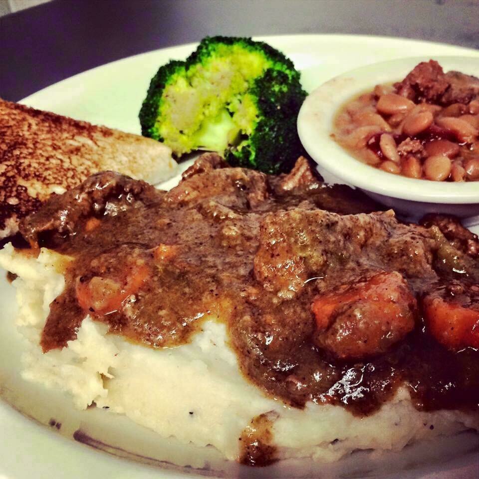 FredsNorth's tweet photo. Friday's Dinner Special is Hatch Chile Beef Tips and Saturdays are Steak Night! This week is Steak &amp; Shrimp w/Diablo Cream Sauce. Heck yeah. https://t.co/N7eeN9b8UL