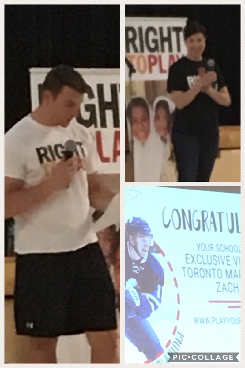 erickson27joan's tweet photo. Zach Hyman came to visit our school on behalf of Right to Play. So exciting! @SouthFieldsV #pypchallenge https://t.co/LAzAWYxmHy