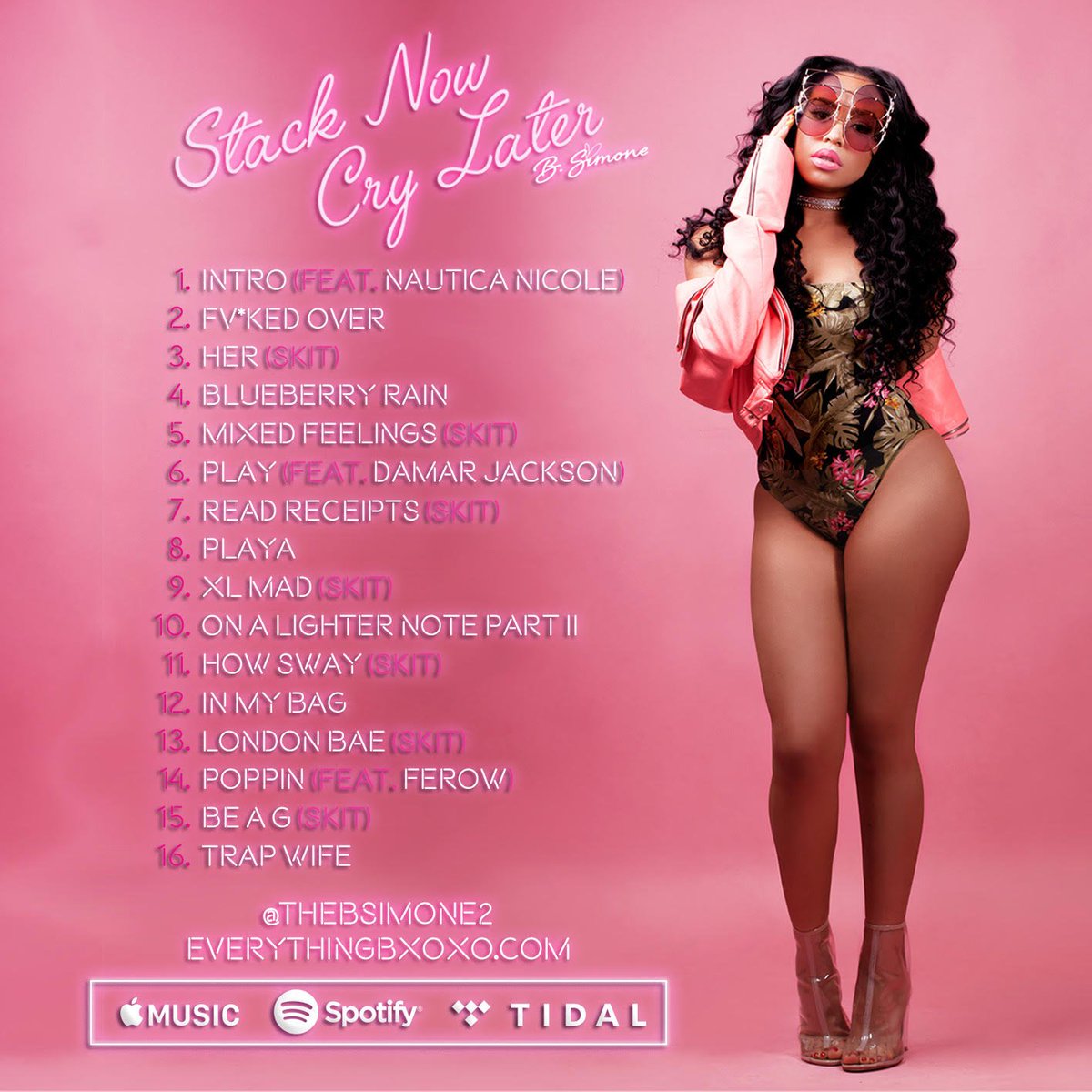 streamcut's tweet photo. Everybody go get @TheBSimone album #StackNowCryLater out on ITunes , Spotify, Tidal , etc. https://t.co/ZXI4myjfAw