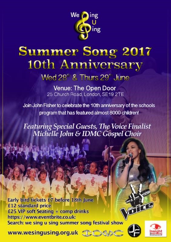 acltcharity's tweet photo. @idmcgospeluk annual celebration of children in song #WeSingUSing on June 27 &amp; 28. Always a uplifting show. https://t.co/Uz1MhvRx5p https://t.co/pMfYc6MB6w