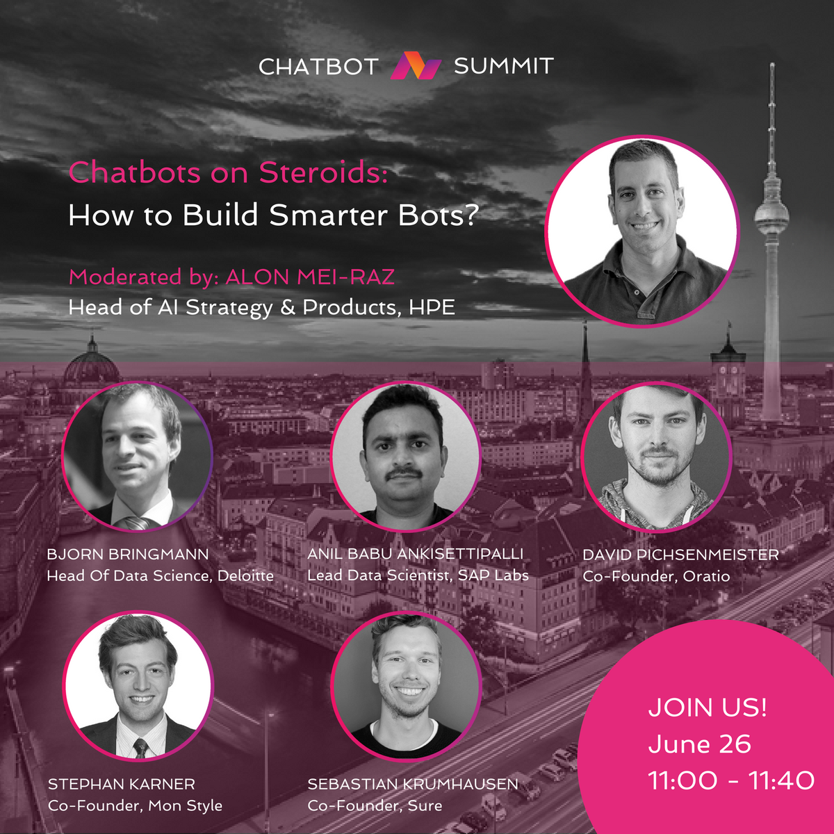 alonishm's tweet photo. Join us @chatbotsummit next week at Berlin!
#MachineLearning #Chatbots #Bots https://t.co/DqqnuCB4U7