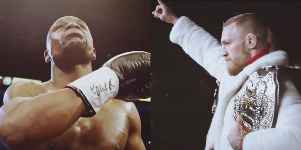 theScore's tweet photo. VIDEO: This fan-made promo for Mayweather vs. McGregor is pure 🔥. https://t.co/vLvd1orcyz https://t.co/T8YDrQahAj