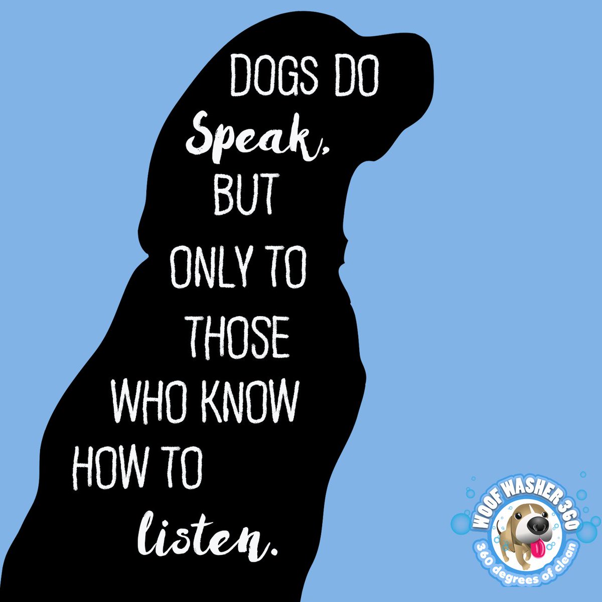 #Dogs will always be our most loyal best friends. #mansbestfriend #woofwasher360