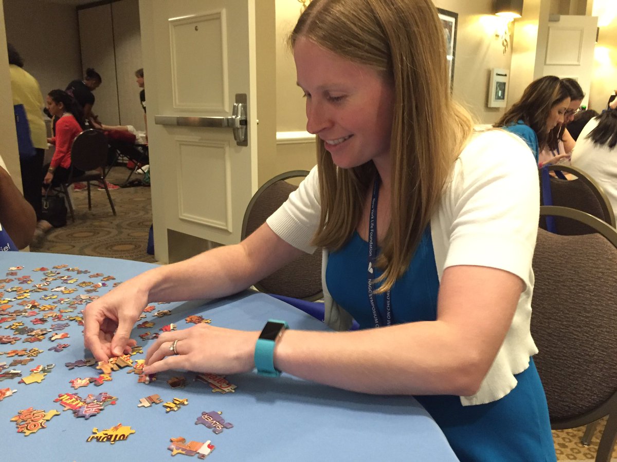 Puzzling it up at the Symposium on Children's Grief! #NAGC2017 #NAGC2017puzzle