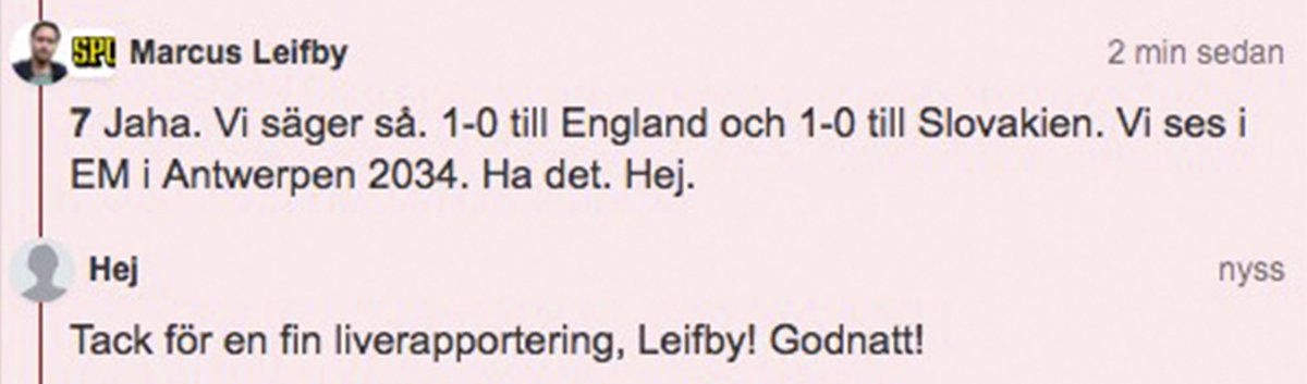 Känslan just nu: