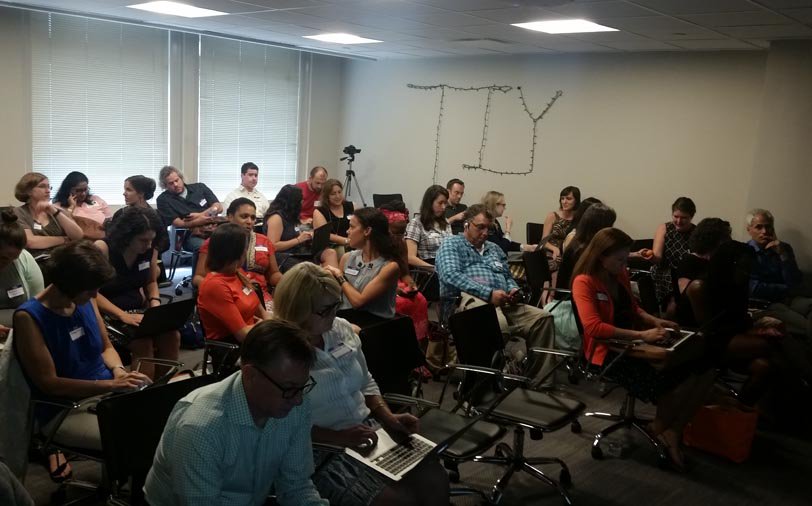 webmavensdc's tweet photo. Packed house here at #NonprofitWeb — Thanks to @TheIronYard for hosting! https://t.co/mmcNLAEKjw
