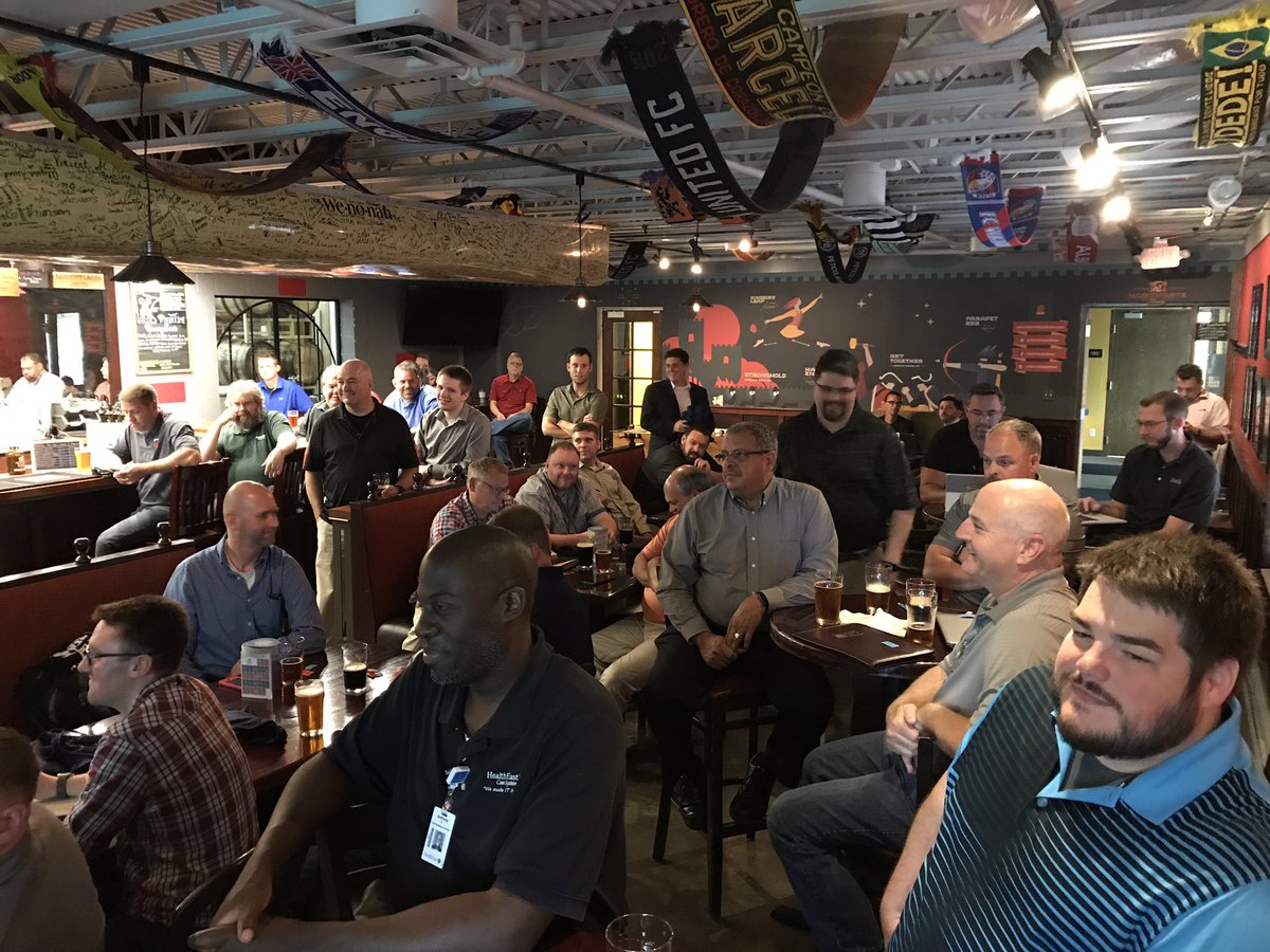 JJJunger's tweet photo. Packed I tell ya!  @Tricerat @myCUGC   Is it the beer?  The food?  Tricerat?  @RonOglesby ? https://t.co/CbTnzyoCqW