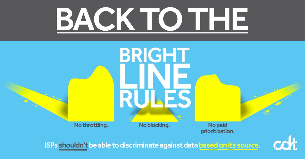 CenDemTech's tweet image. The need to preserve a free &amp;amp; open internet is abundantly clear. #ProtectNetNeutrality

*cdt.org/blog/rules-of-…
*cdt.org/blog/why-the-f…