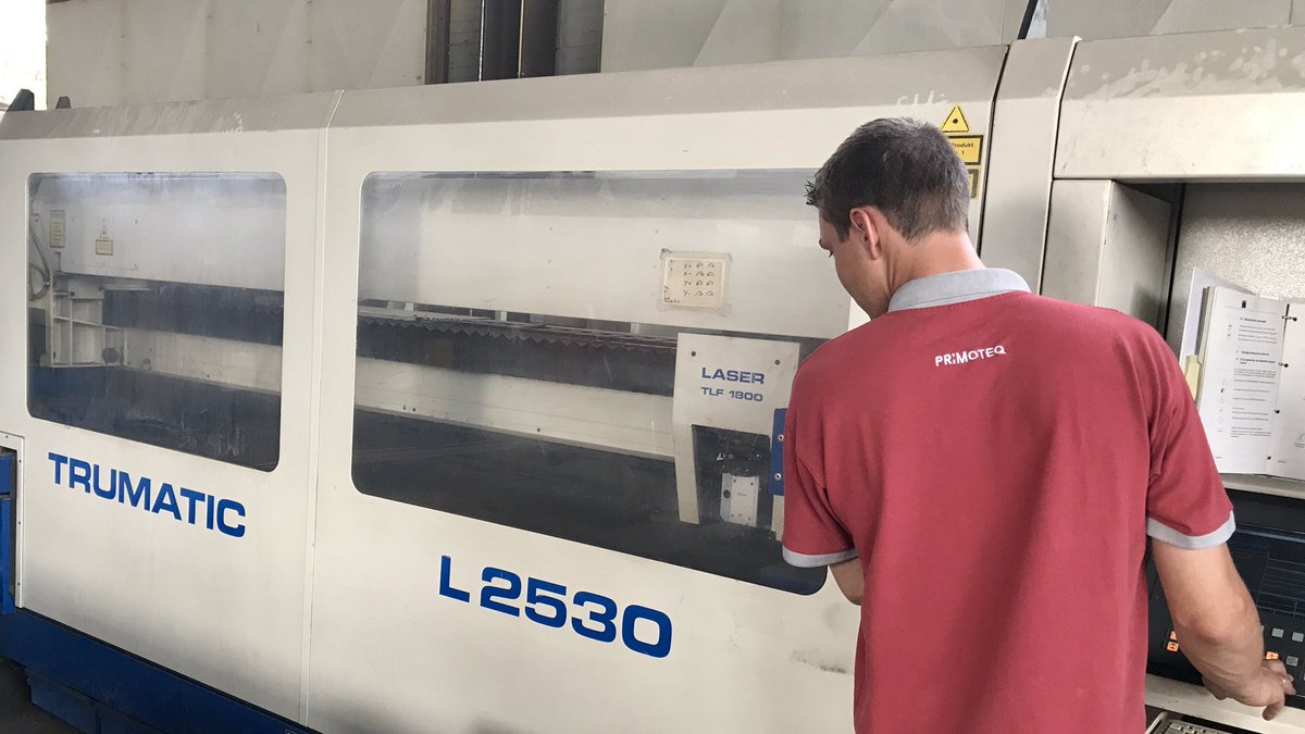 WidenhornPlaat's tweet image. PROfirst geïmplementeerd voor een #Trumpf L2530 met @Primoteq. Zo kan @BruninkGroep optimaal #Lasersnijden!