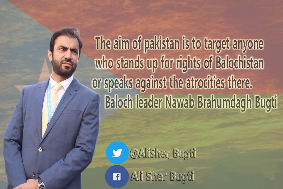 AliSher_Bugti's tweet image. Pakistan&apos;s aim is to target anyone who stands up 4 rights of Balochistan or speaks against the atrocities there. Baloch leader Nawab @BBugti