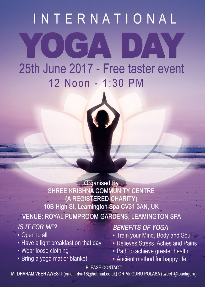 LoveLeamington's tweet photo. #Yoga Yoga Yoga Yeah Yeah Yeah - there is a FREE taster @PumpRoomGardens this Sunday! 12noon- 1.30pm ๐ธwho is coming? #LoveLeam @touchguru https://t.co/yCk53SRGIl