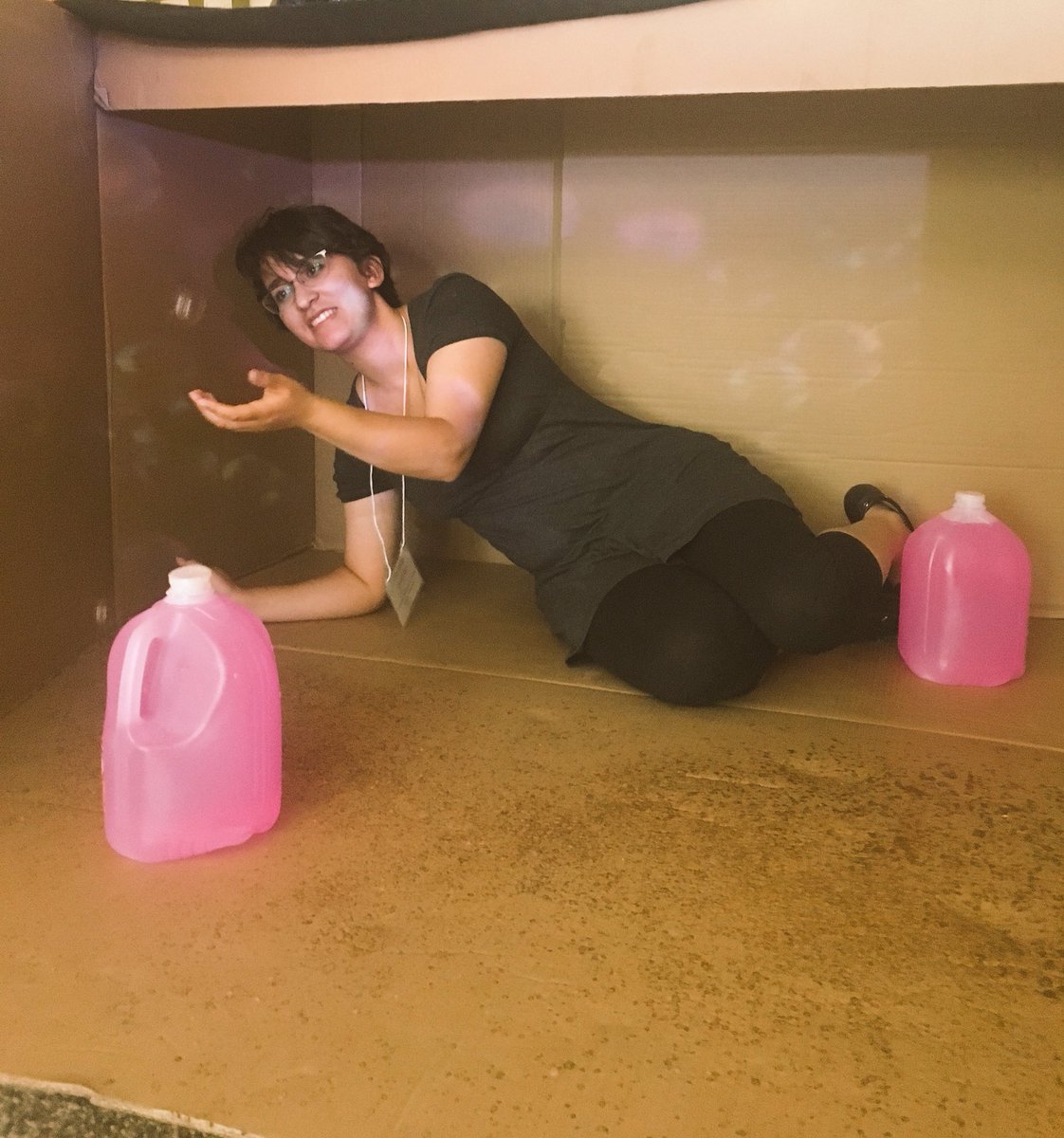 lfrundy's tweet photo. @edu_epiphanies taking in the experience of the children along with the joy of bubbles and boxes. #bjssc17 https://t.co/Mziefycl6v