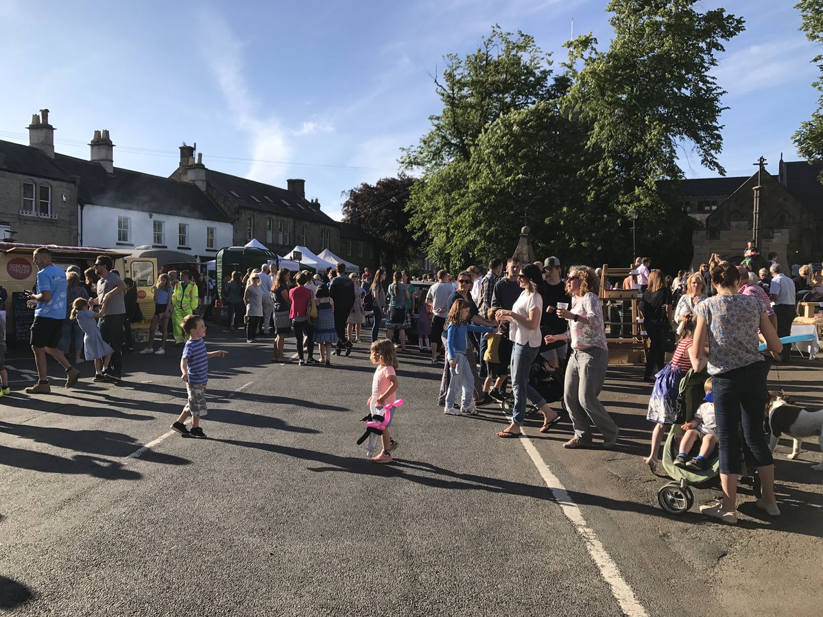 Just back from Corbridge midsummer evening. Wonderful to see so much support from locals.