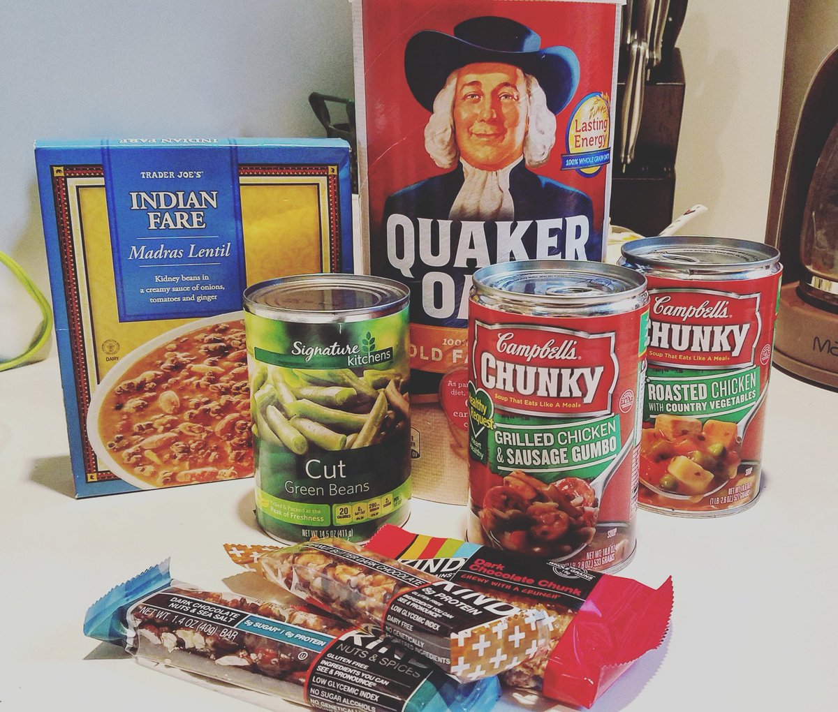 sairafaith's tweet photo. The dark side of the single, flight attendant life. 
#flightattendantlife #everythingrots #cannedsoupfordinner #again https://t.co/1hcMxG16sX
