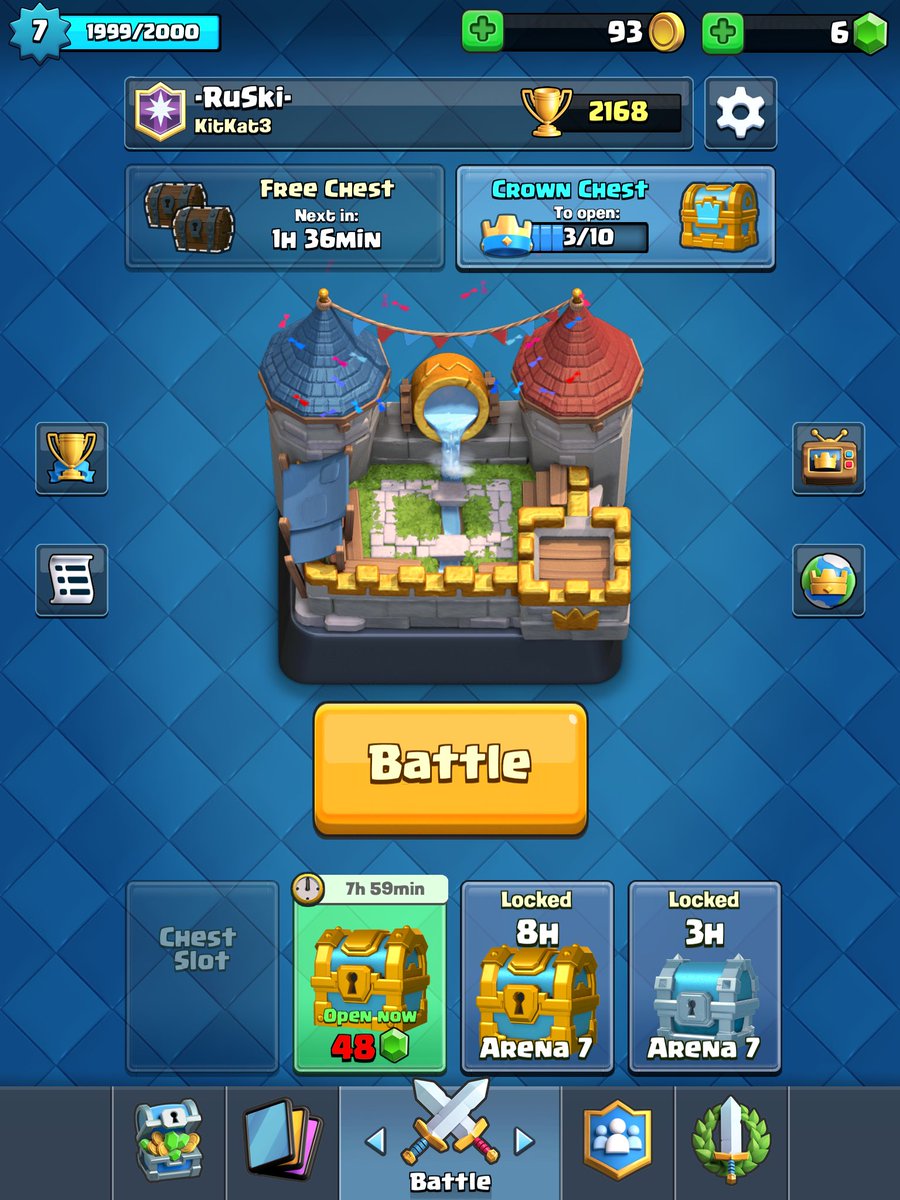B0tchi's tweet photo. 1 xp away from Level 8 😭 
#clash_Royale #Ios_Gaming https://t.co/1r4vUsvGcS